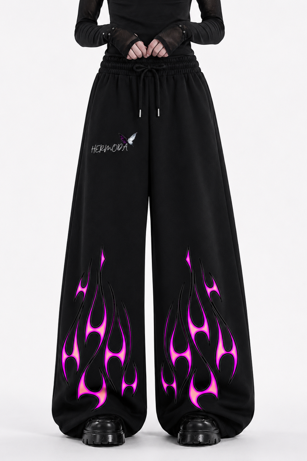 TOXIC BLAZE BAGGY TROUSER - BLACK